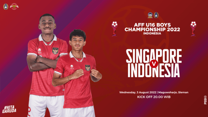 Timnas Indonesia vs Singapura di Piala AFF U-16