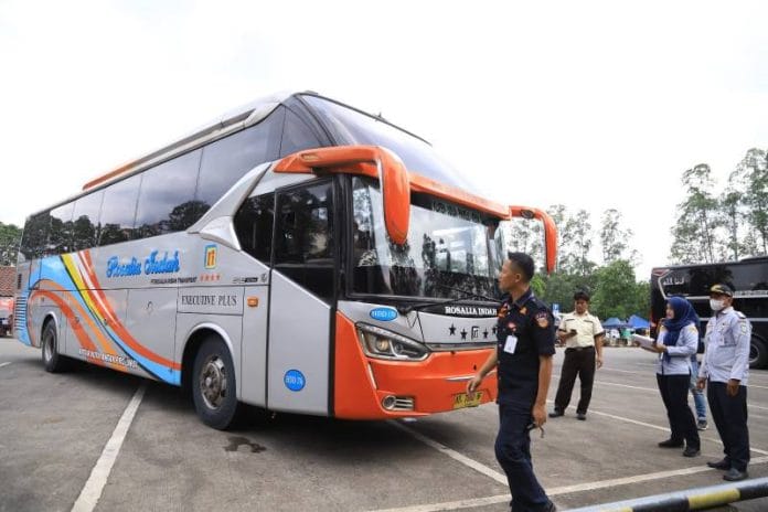 Sepekan Jelang Lebaran, 150 Bus AKAP di Tangerang Telah di Ramp Check