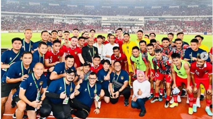 Walau Kalah 0-2, Jokowi Puji Timnas di Laga Lawan Argentina