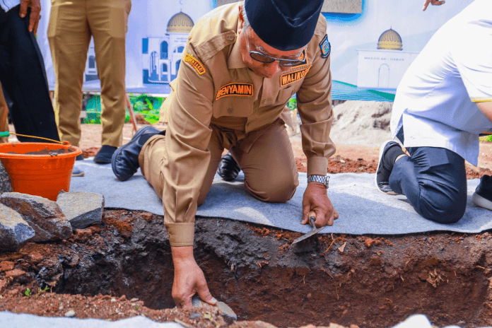Letak Batu Pertama Pembangunan, Wali Kota Benyamin Harap Masjid An-Nashr Jadi Pusat Pertumbuhan Kegiatan Keagamaan