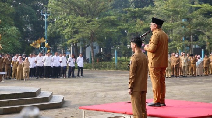 Pimpin Apel, Benyamin Tegaskan Beri Sanksi bagi Aparatur yang Tidak Disiplin