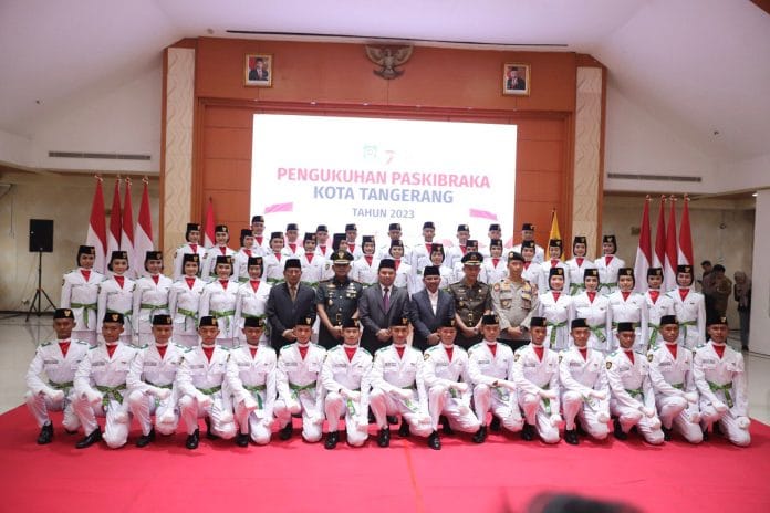 50 Anggota Paskibraka Kota Tangerang 2023 Resmi Dikukuhkan