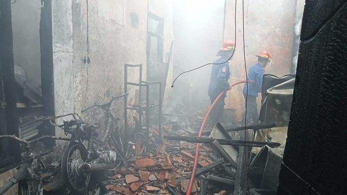 Diduga Akibat Arus Pendek Listrik, Rumah di Lebak Terbakar