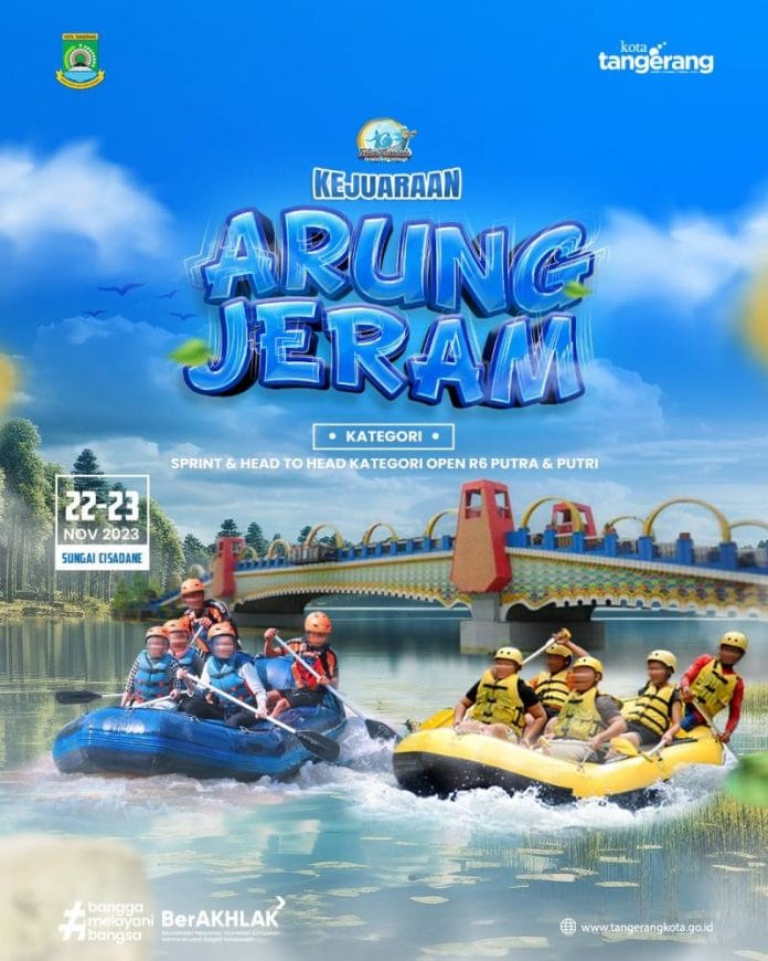 Turnamen Arung Jeram dan Dayung Siap Meriahkan Festival Cisadane Kota Tangerang