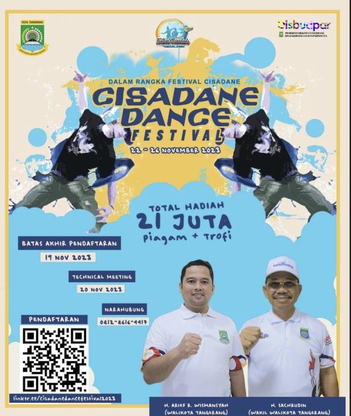 Pemkot Tangerang Gelar Cisadane Dance Festival, Lomba Modern Dance Berhadiah Puluhan Juta Rupiah