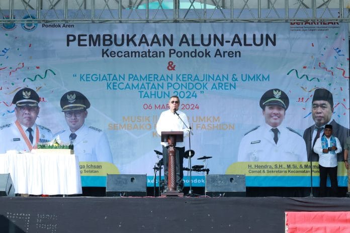 Resmikan Alun-Alun Pondok Aren, Wali Kota Benyamin : Ini untuk Kebutuhan Masyarakat