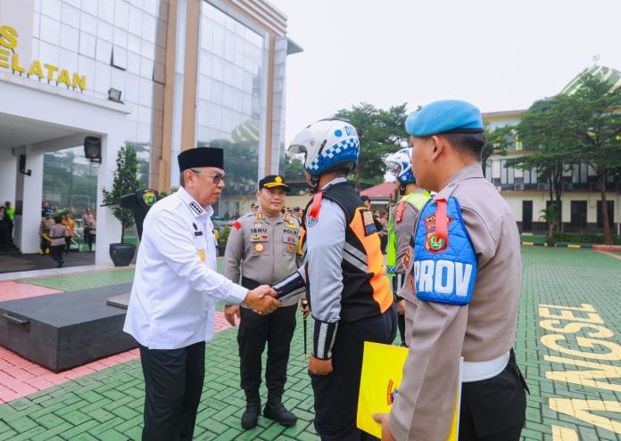 Jelang Idulfitri, Benyamin Ikuti Apel Gelar Pasukan Kepolisian Terpusat