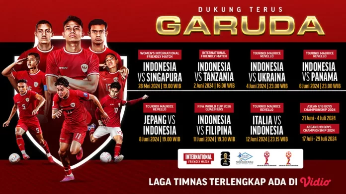 Saksikan Timnas Indonesia Dari Laga Uji Coba Hingga Kualifikasi Piala Dunia 2026