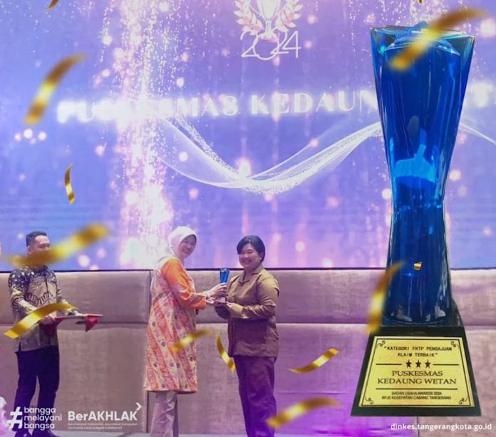 Puskesmas Kedaung Wetan Raih Prestasi Faskes Pengelola Klaim BPJS Kesehatan Terbaik