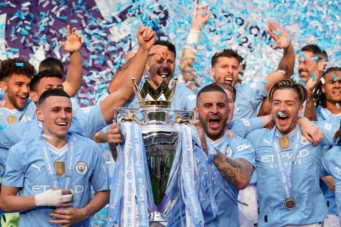 Berhasil Juara Liga Inggris, Skuad Man City Party sampai Subuh
