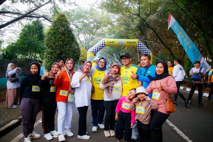 Ribuan Peserta Ramikan Acara Road to Tangsel Marathon 2024