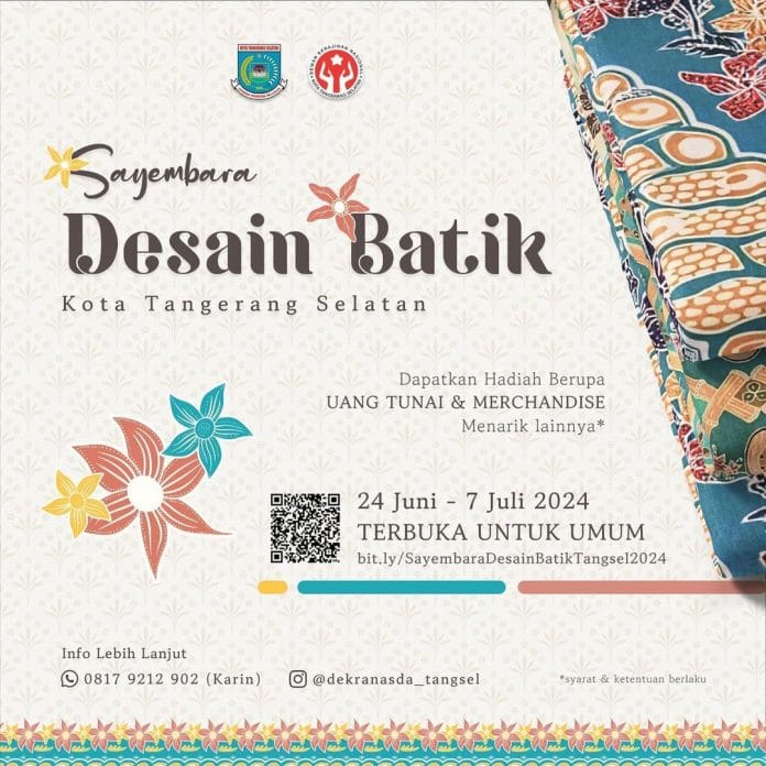 Ajak Warga Kolaborasi, Pemkot Tangsel Kembali Buka Sayembara Desain Batik