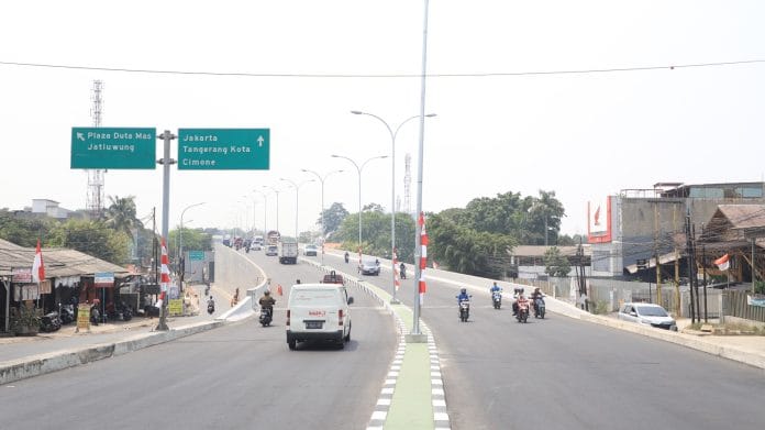 Flyover Taman Cibodas Kota Tangerang Tuntas Direnovasi, Uji Coba Open Traffic Diberlakukan