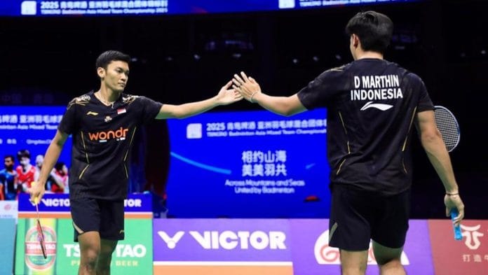 Indoneisa Jadi Juara Setelah Kalahkan China 3-1 di Final Bulutangkis Beregu Campuran Asia 2025