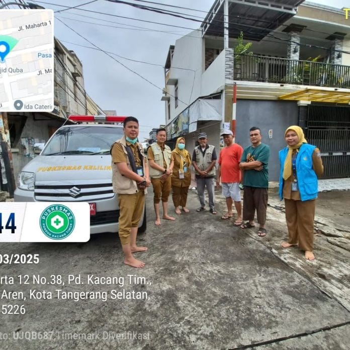 Dinkes Tangsel Lakukan Pemeriksaan Kesehatan Warga yang Terdampak Banjir