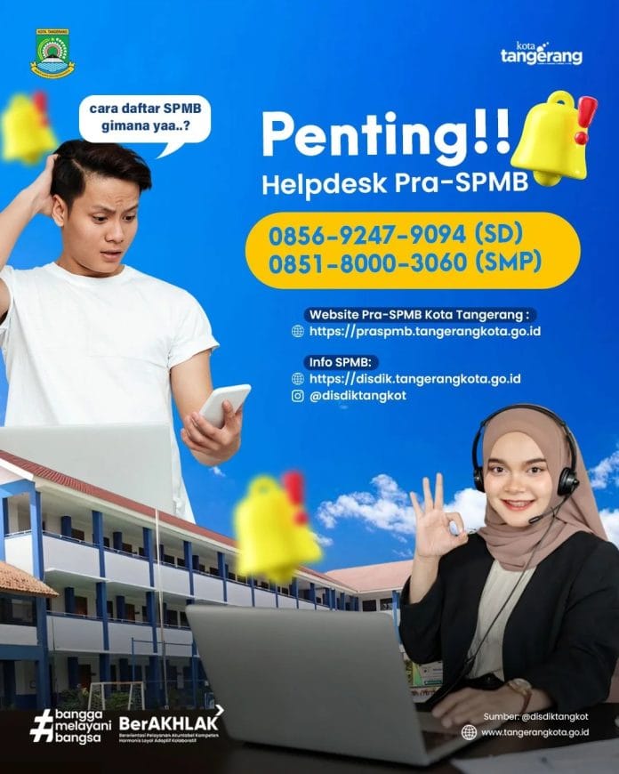 Pemkot Tangerang Siapkan Help Desk untuk Masyarakat yang Mendaftar Pra-SPMB