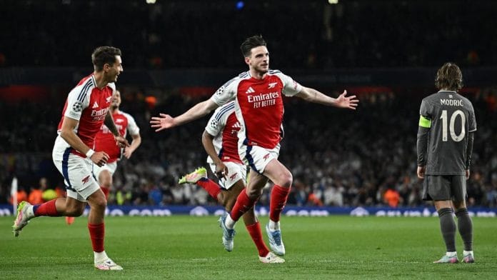 Hasil Liga Champions Leg-1 : Arsenal Kalahkan Real Madrid, Inter Tekuk Bayern