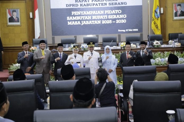 Resmi Dilantik, Bupati dan Wakil Bupati Serang Sampaikan 9 Program