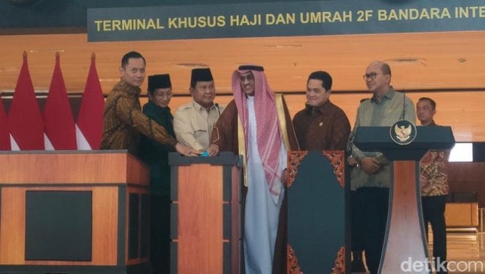 Presiden Prabowo Resmikan Terminal Khusus Haji dan Umrah di Bandara Soetta