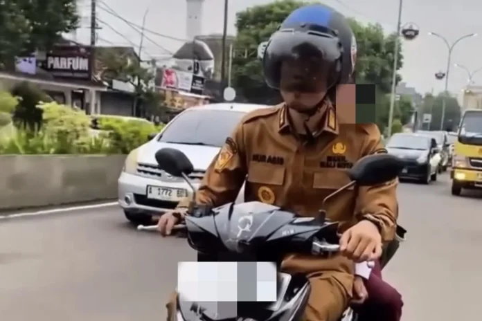 Wakil Wali Kota Serang Ditilang Polisi Saat Antar Anak ke Sekolah