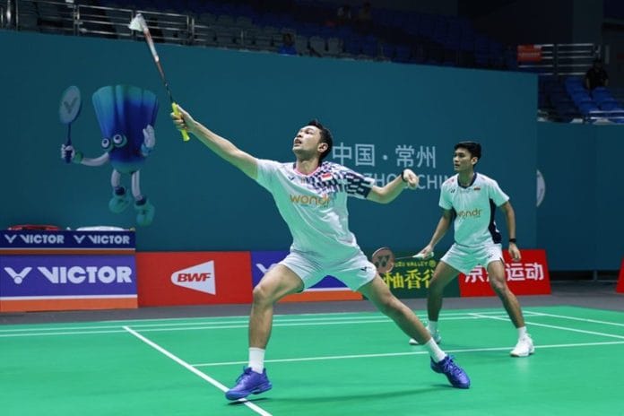 Pasangan Fajar dan Fikri Lolos ke Semifinal China Open 2025 Usai Kalahkan Wakil Korsel