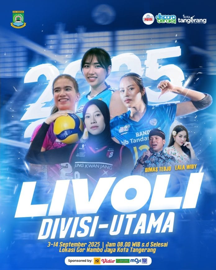 Kota Tangerang Dipercaya Jadi Venue Livoli Divisi Utama 2025 Hingga Kejuaraan Nasional