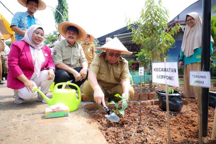 Tangsel Tanam Serentak 2 Ribu Bibit Cabai dan Terong untuk Tekan Inflasi