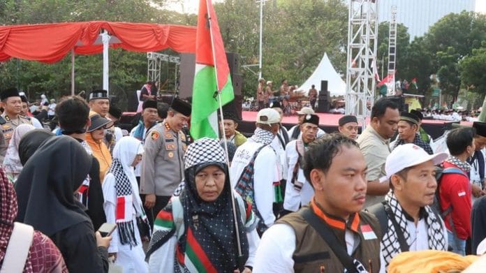 1.700 Personel Amankan Aksi Solidaritas Pemuda Indonesia untuk Palestina di Monas