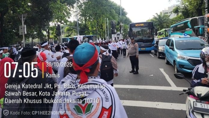 Ribuan Guru Kepung Monas, Polisi Siagakan 1.597 Personel