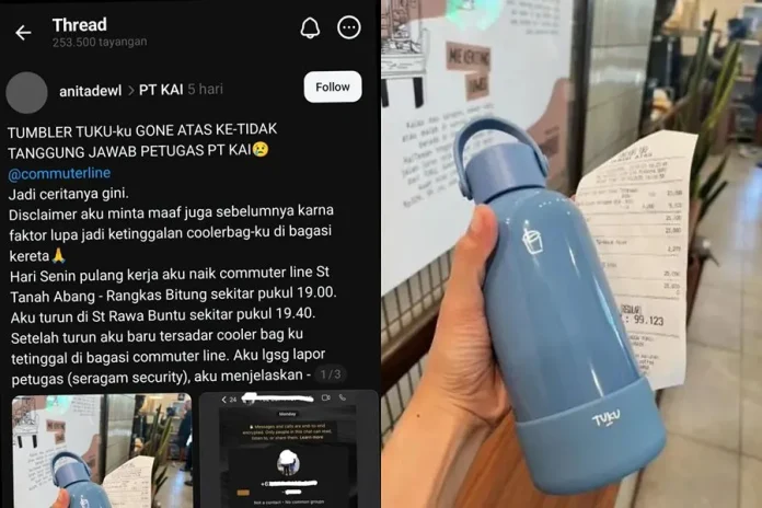 Ramai Soal Kasus Tumbler Hilang, Ini Kronologi yang Sebenarnya Menurut Petugas KAI