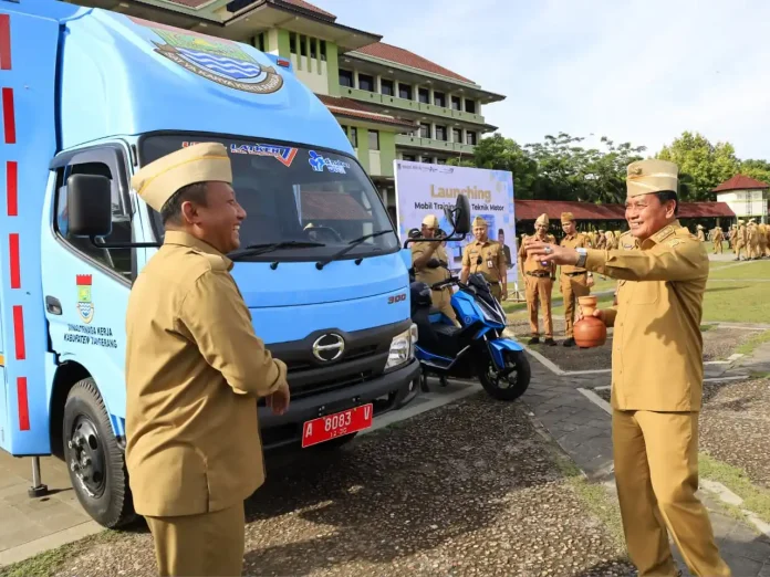 Bupati Tangerang Luncurkan Mobil Training Servis Motor, Pelatihan Kini Lebih Dekat ke Warga